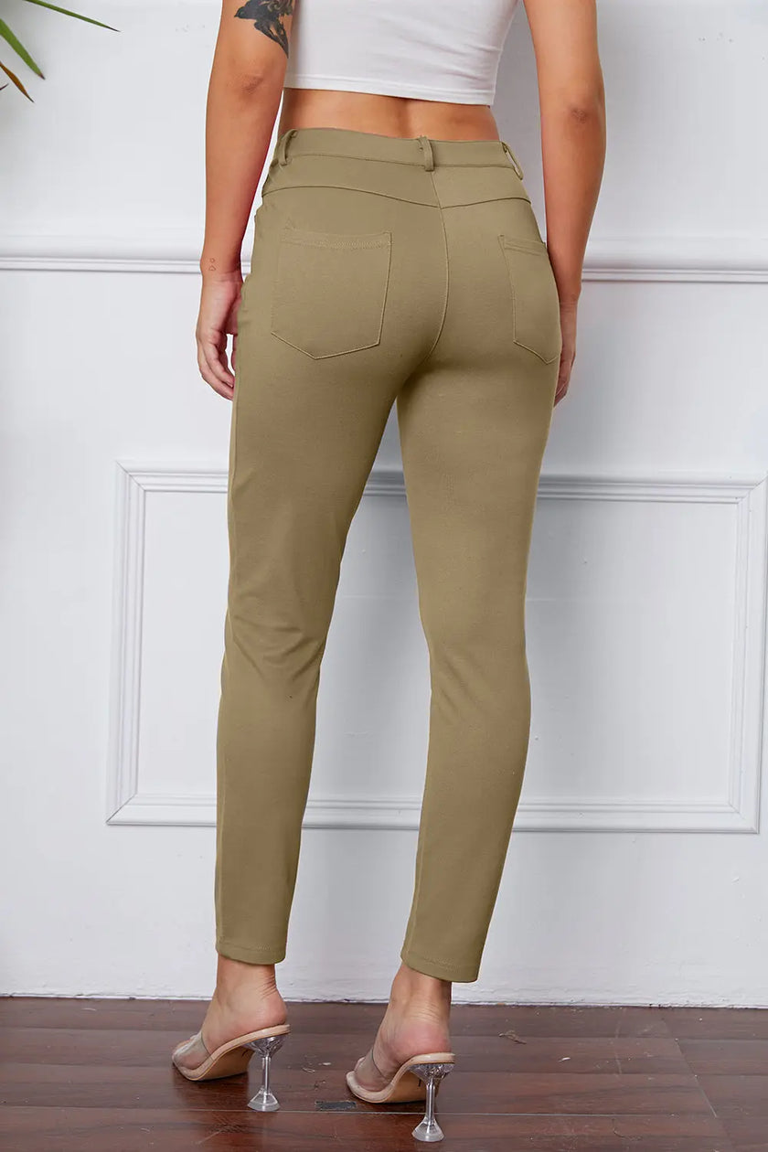 Basic Bae Stretchy Stitch Pants  Style Ratio
