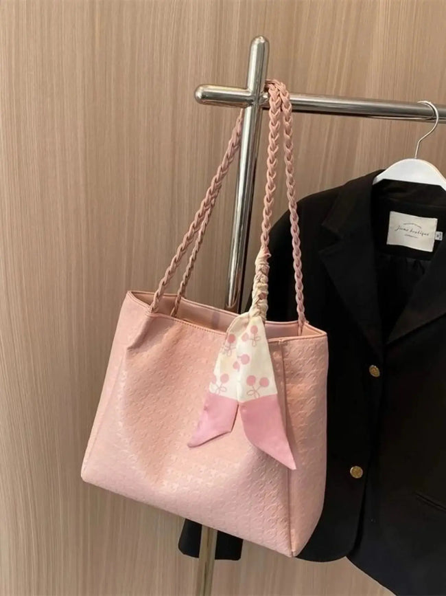 Braided Handle Tote Bag  Style Ratio