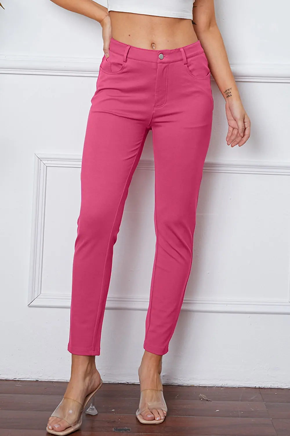 Basic Bae Stretchy Stitch Pants  Style Ratio