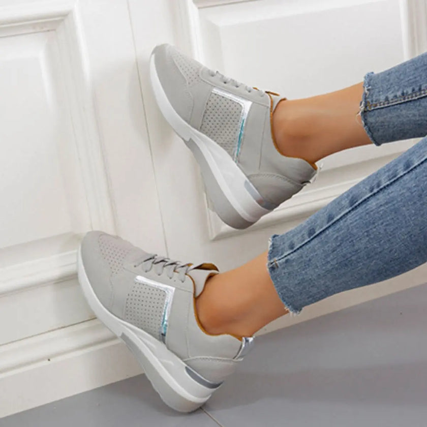 Lace Up Wedge Sneakers  Style Ratio