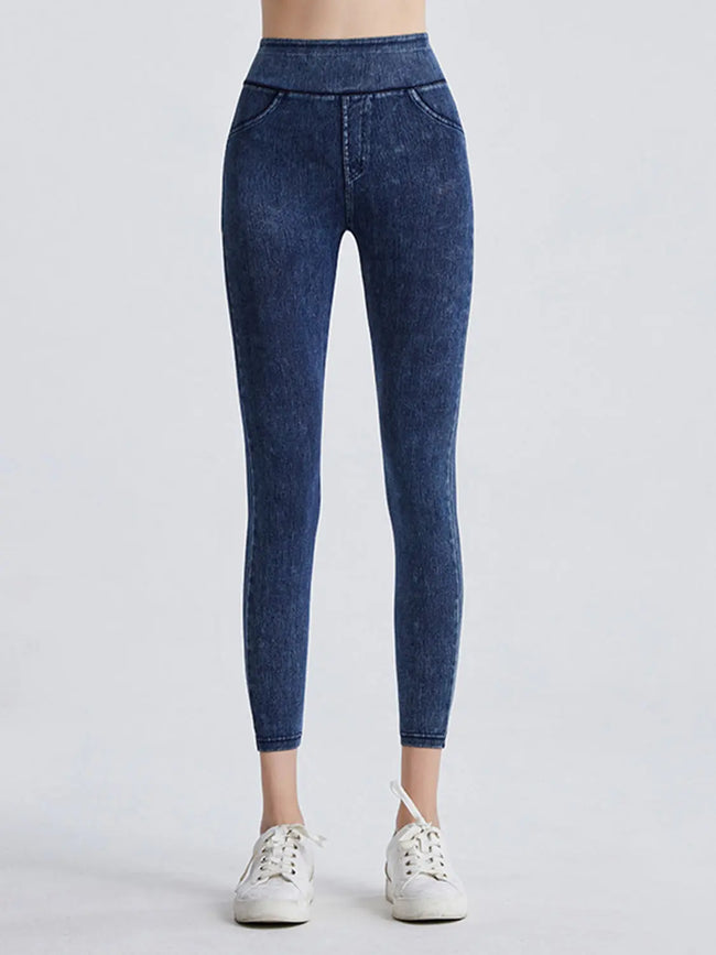 Wide Waistband Sports Leggings  Style Ratio