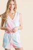 BiBi Tie Dye Textured Knit Top and Shorts Set  Style Ratio