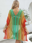 Rainbow Gradient Crochet Beach Cover Up  Style Ratio