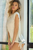 BiBi Tied Open Side Detailed Knit Tank Top  Style Ratio
