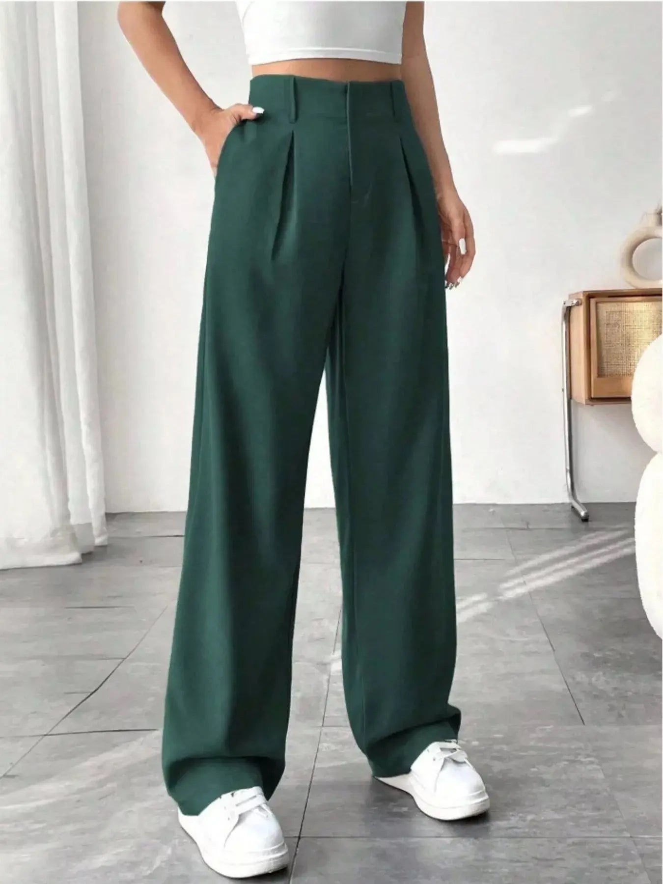 Wide Leg Pleated Pants  Style Ratio