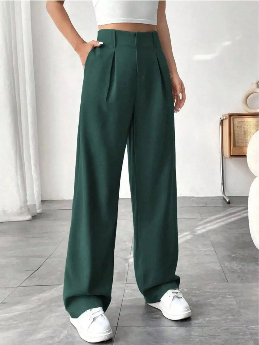 Wide Leg Pleated Pants  Style Ratio