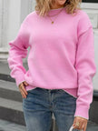 Bow-Back Round Neck Sweater  Style Ratio