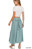 Zenana Heavy Woven Span Crop Tee & Skirt Set  Style Ratio