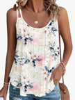 Eyelet Double Strap Tank Top  Style Ratio