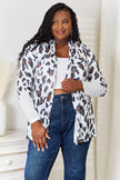 Double Take Leopard Long Sleeve Cardigan  Style Ratio