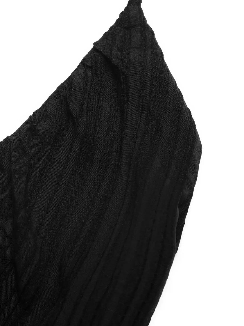 Halter Neck Pleated Maxi Dress  Style Ratio