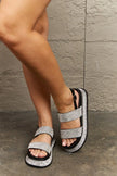 Qupid  Shine On Platform Rhinestone Slingback Sandal  Style Ratio