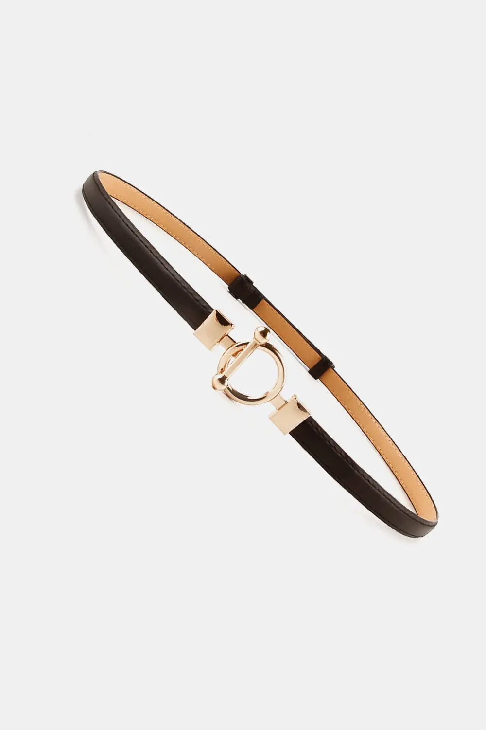 Toggle Buckle Skinny PU Belt  Style Ratio