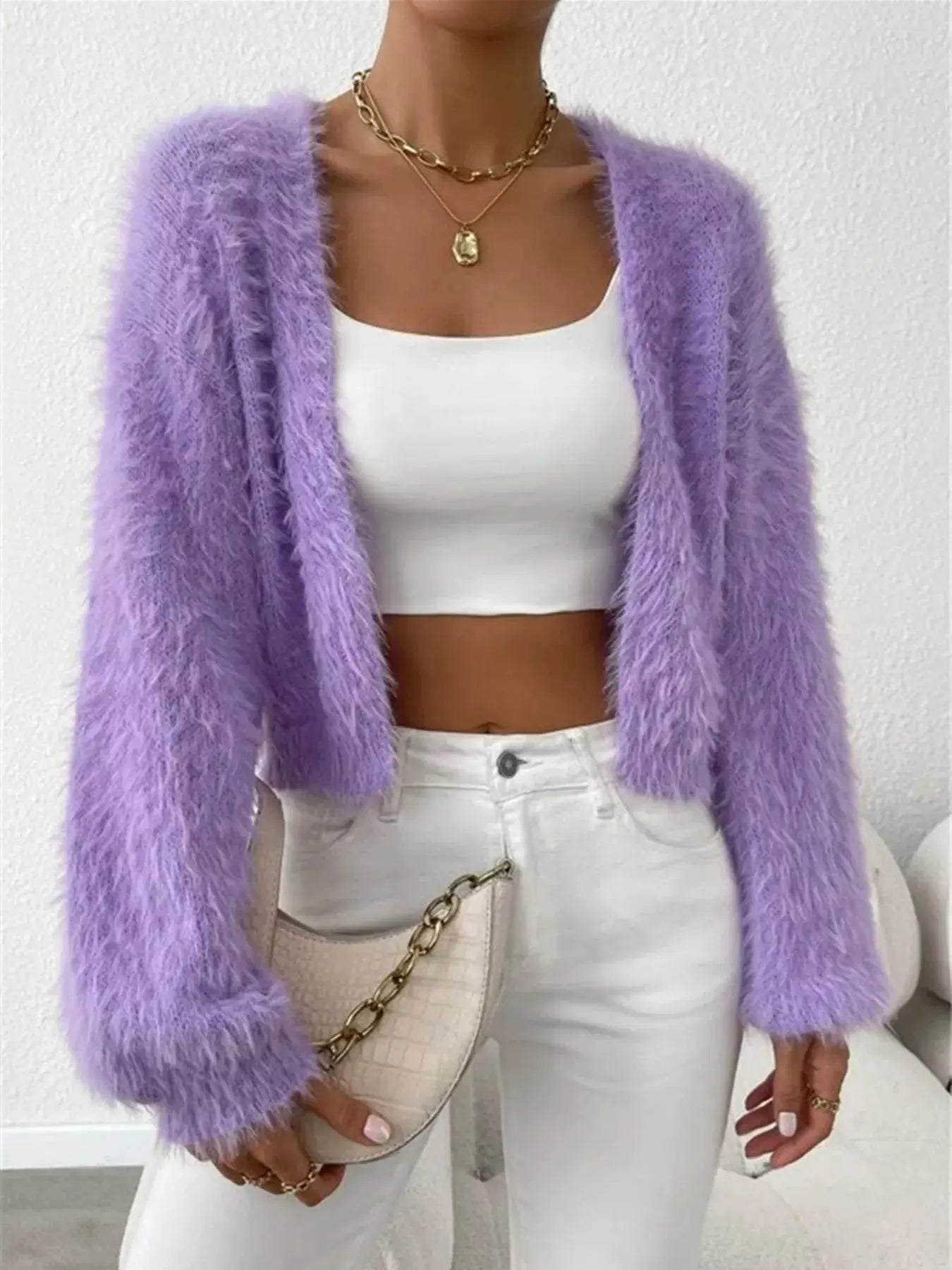 Open Front Long Sleeve Cardigan  Style Ratio