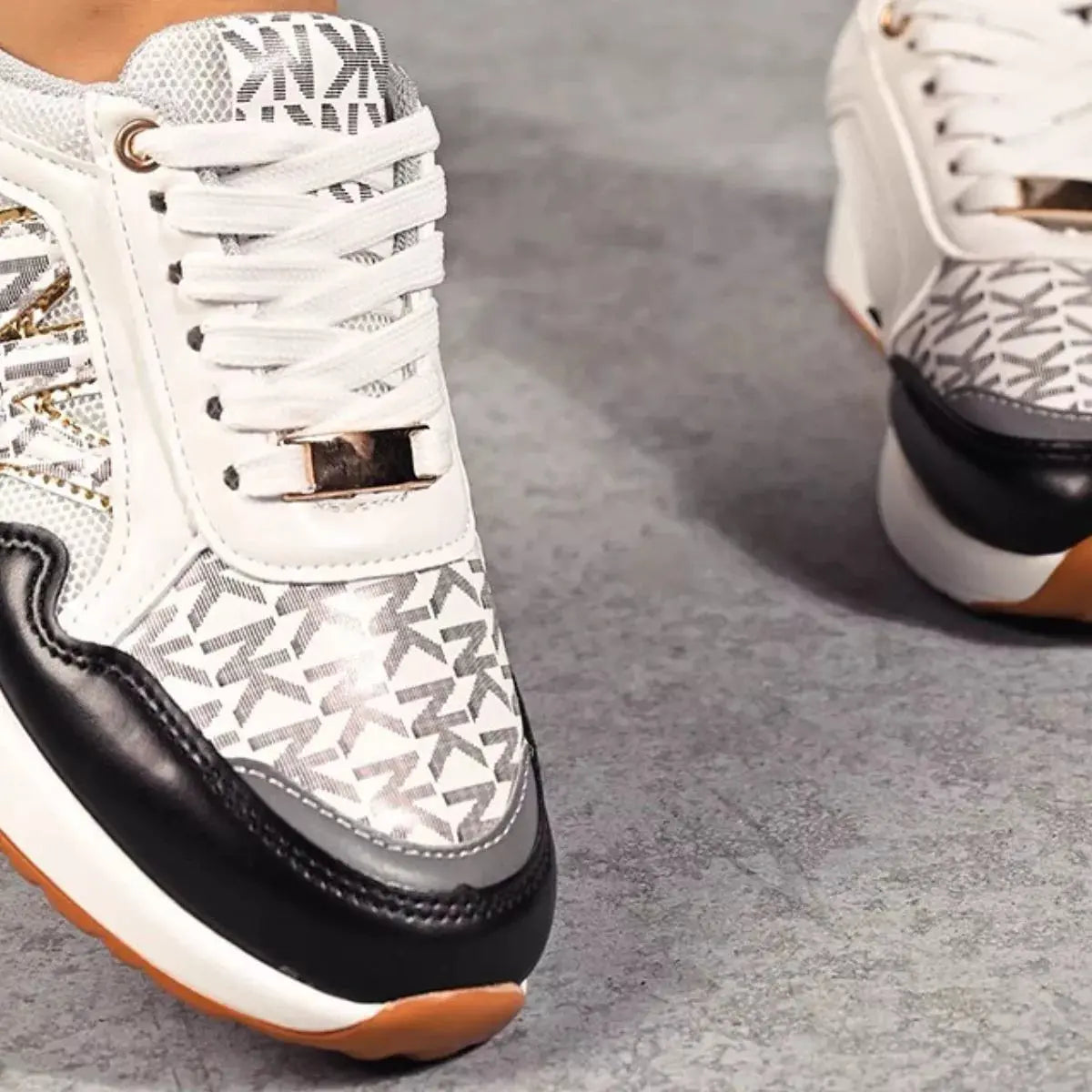 Lace Up Round Toe Sneakers  Style Ratio