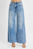 RISEN Full Size Tummy Control High Rise Ankle Palazzo Jeans  Style Ratio