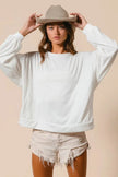 BiBi Loop Terry Pull Over With Cut Edge Band  Style Ratio
