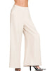 Zenana Relaxed Fit Elastic Waisted Wide Leg Pants  Style Ratio
