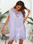 Bohemian Crochet Trim Beach Cover Up  Style Ratio