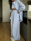 Relaxed Fit Long Sleeve Shirt and Pants Loungewear  Style Ratio