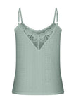 Eyelet Lace Detail V-Neck Cami  Style Ratio