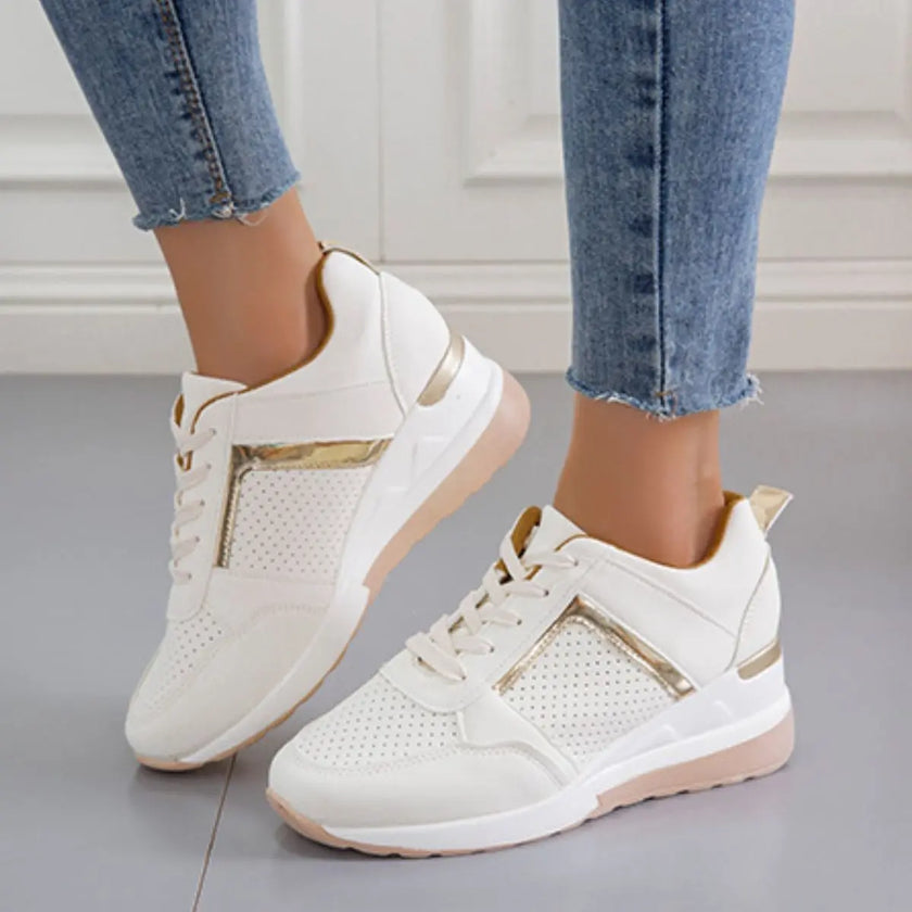 Lace Up Wedge Sneakers  Style Ratio