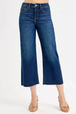 RISEN Full Size Tummy Control High Rise Crop Wide Jeans  Style Ratio