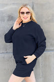 Double Take Full Size Texture Long Sleeve Top and Drawstring Shorts Set  Style Ratio