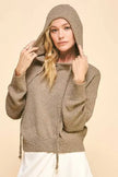 Davi & Dani Drop Shoulder Long Sleeve Hooded Sweatshirt  Style Ratio