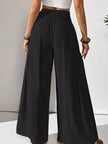 Smocked Waist Wide Leg Pants  Style Ratio
