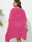 Crochet Trim V-Neck Beach Cover Up  Style Ratio