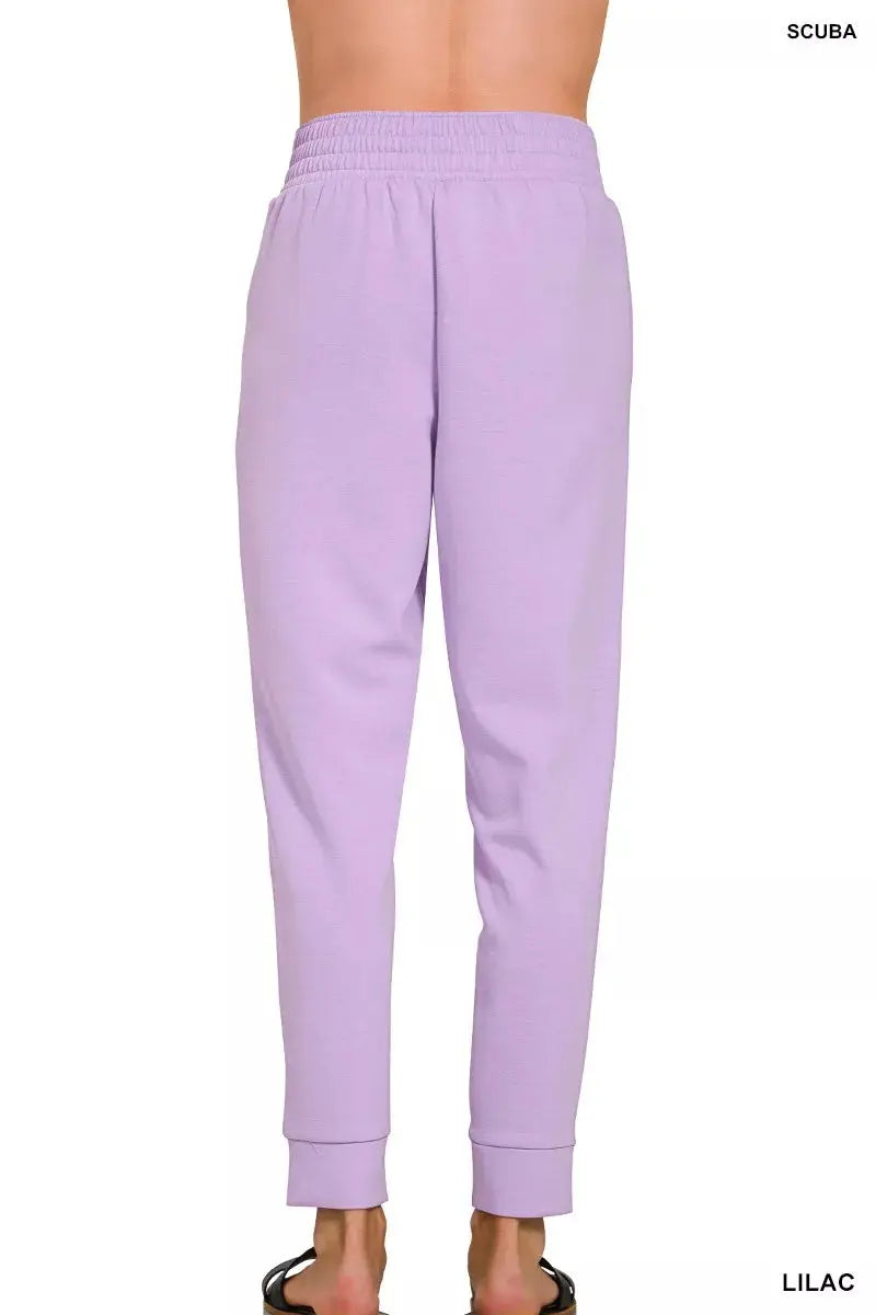 Zenana Scuba Mock Neck Sweatshirt and Joggers Set  Style Ratio