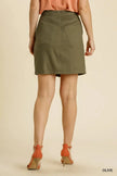 Umgee Linen Blend Button Down Skirt with Pockets  Style Ratio