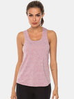 Full Size Scoop Neck Wide Strap Active Tank  Style Ratio