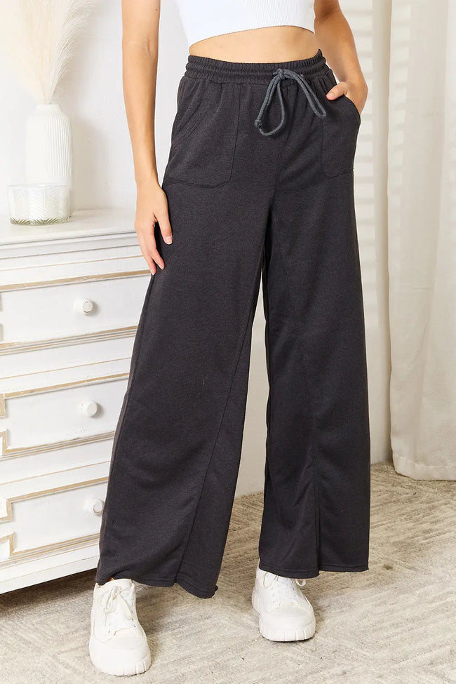 Basic Bae Wide Leg Pocketed Pants  Style Ratio