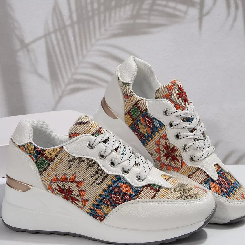 Lace Up Wedge Sneakers  Style Ratio