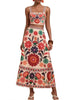 Floral Print Crop Top and Skirt Set  Style Ratio