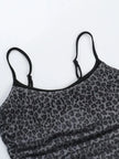 Sheer Leopard Print Cami  Style Ratio