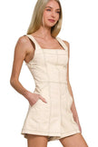 Zenana Tie Back Romper  Style Ratio