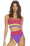 Color Block Spaghetti Strap Two-Piece Swimsuit  Style Ratio