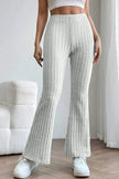 Basic Bae Full Size Ribbed High Waist Flare Pants  Style Ratio