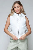 Snobbish Zip Up Quilted Hooded Vest  Style Ratio