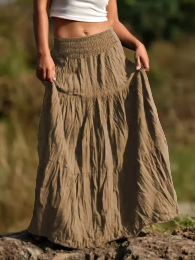 Tiered Maxi Skirt  Style Ratio