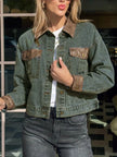 Button Up Chest Pockets Denim Jacket  Style Ratio