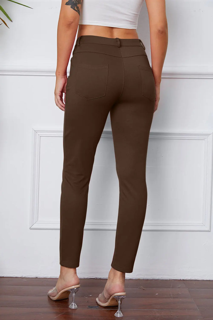 Basic Bae Stretchy Stitch Pants  Style Ratio