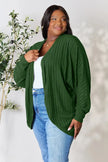 Basic Bae Full Size Ribbed Cocoon Cardigan  Style Ratio