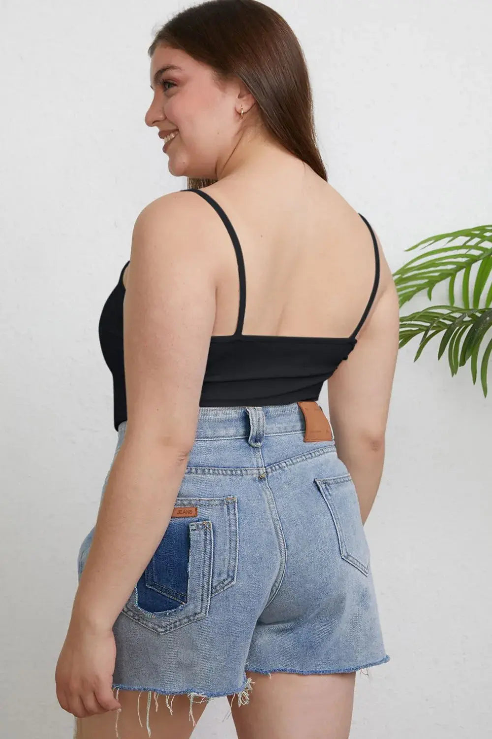 Basic Bae Full Size Round Neck Slim Tank Top  Style Ratio