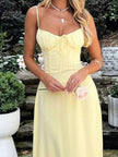 Tie Front Spaghetti Strap Maxi Dress  Style Ratio
