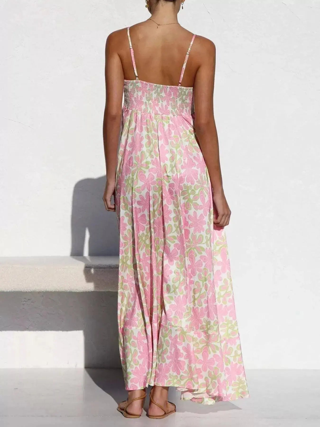Printed Spaghetti Strap Maxi Dress  Style Ratio