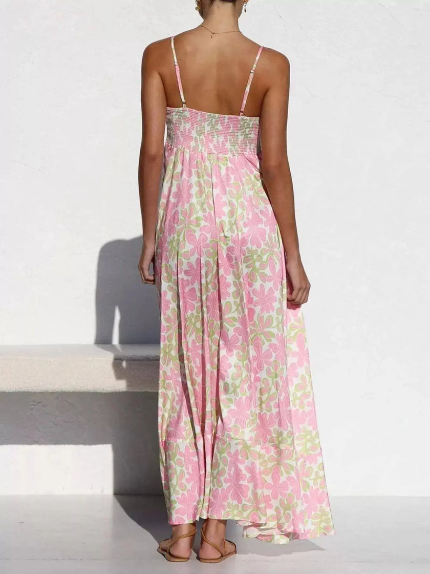 Printed Spaghetti Strap Maxi Dress  Style Ratio